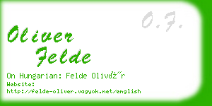 oliver felde business card